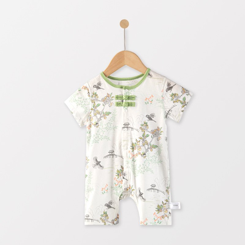 Custom newborn Chinese style baby Romper baby onesie OEM baby fashion romper