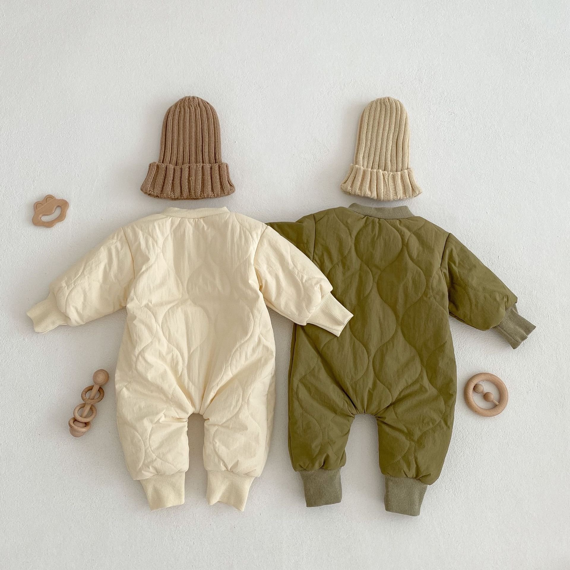 Warm New Born Winter Clothing Long Sleeved Baby Rompers Baby Girls Boys Winter Coats Baby Cotton Clothes