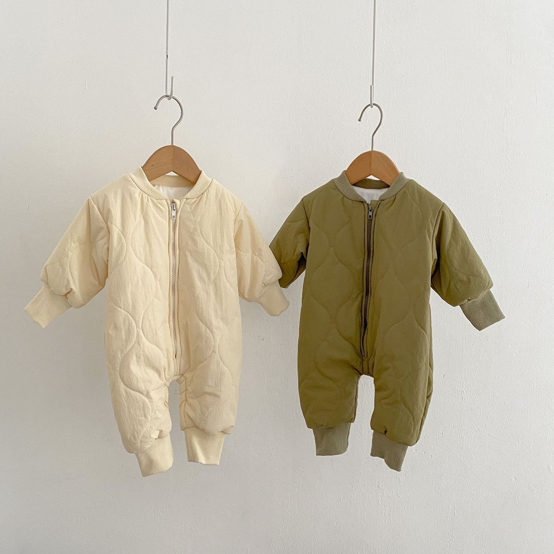 Warm New Born Winter Clothing Long Sleeved Baby Rompers Baby Girls Boys Winter Coats Baby Cotton Clothes