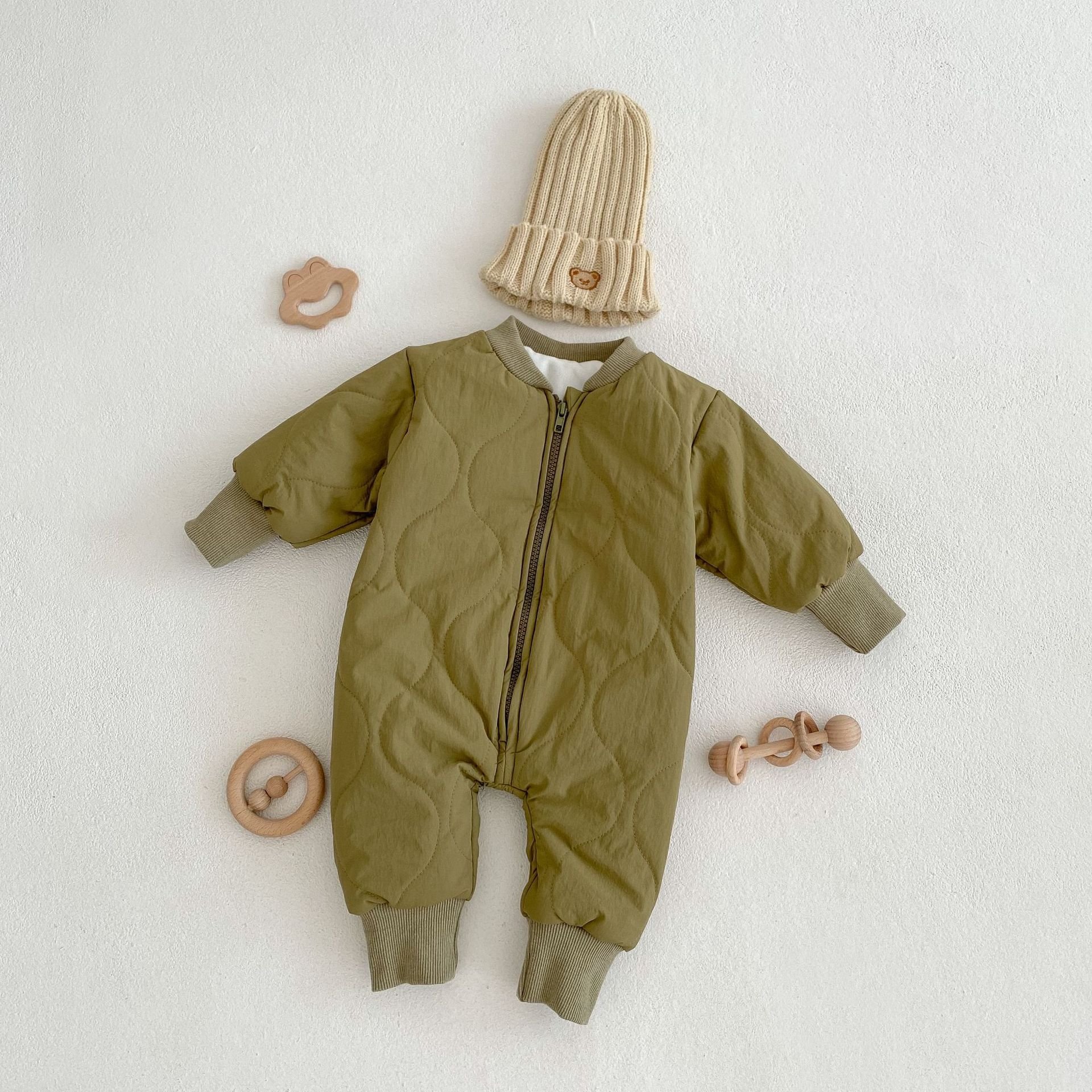 Warm New Born Winter Clothing Long Sleeved Baby Rompers Baby Girls Boys Winter Coats Baby Cotton Clothes