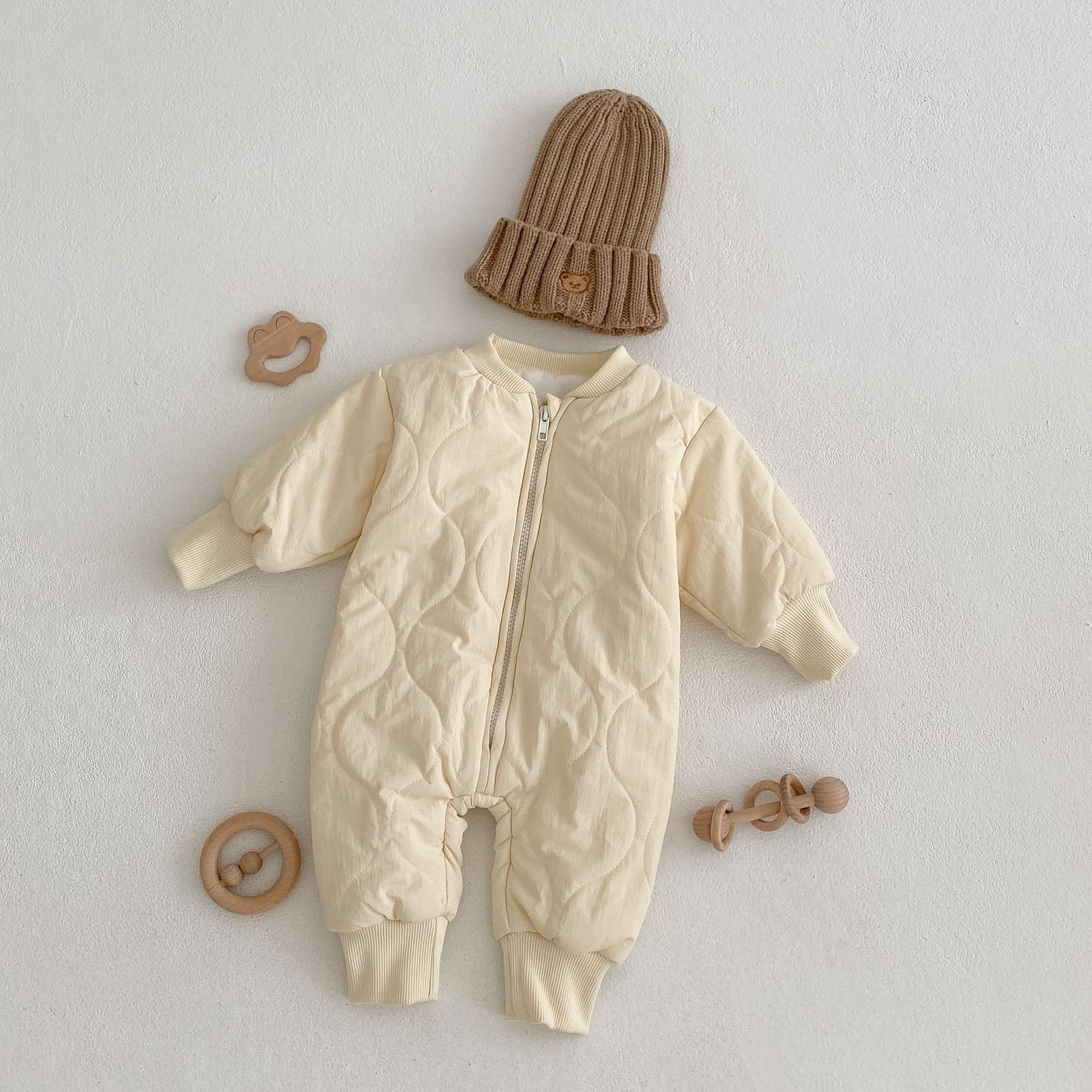 Warm New Born Winter Clothing Long Sleeved Baby Rompers Baby Girls Boys Winter Coats Baby Cotton Clothes