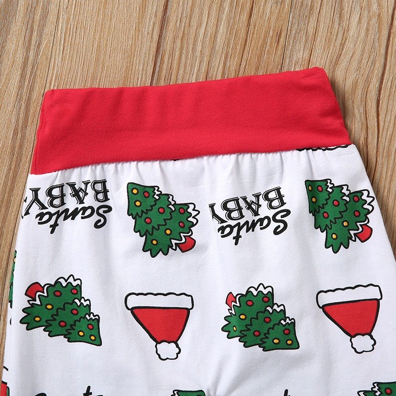 Newborn Unisex Christmas Clothing Cute Deer Print Autumn Winter Long-Sleeve Children Wear hat pants Sets Baby Romper