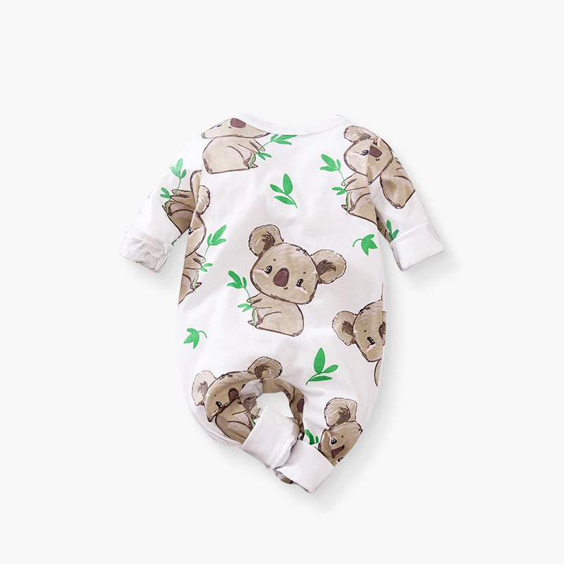 Newborn Baby Clothing Suit Boys' printed Koala Short Sleeve Baby Romper Summer Fashion Children's Wear