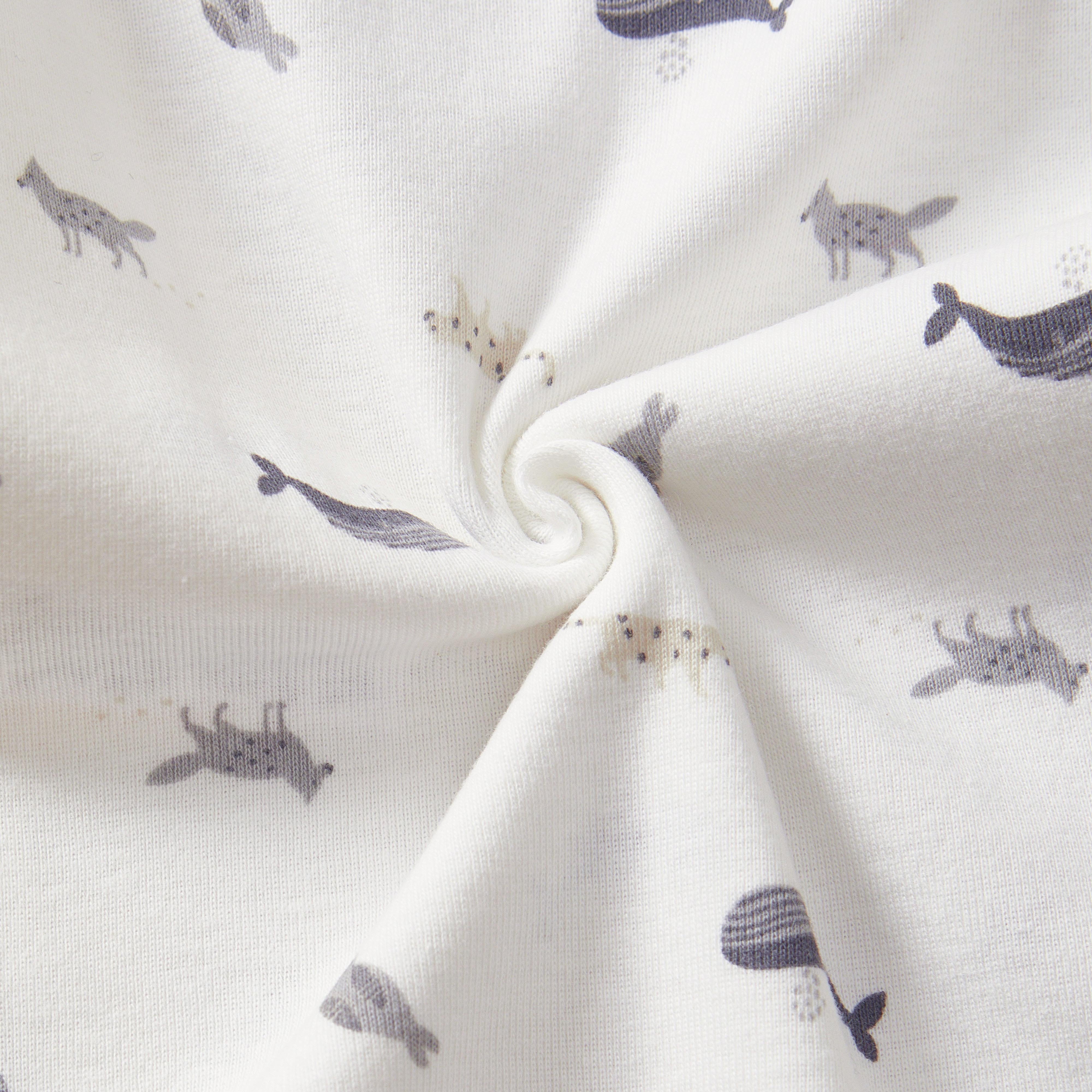 wholesale organic cotton baby bodysuit baby romper ruffles baby rompers cute white FISH terry draw romper