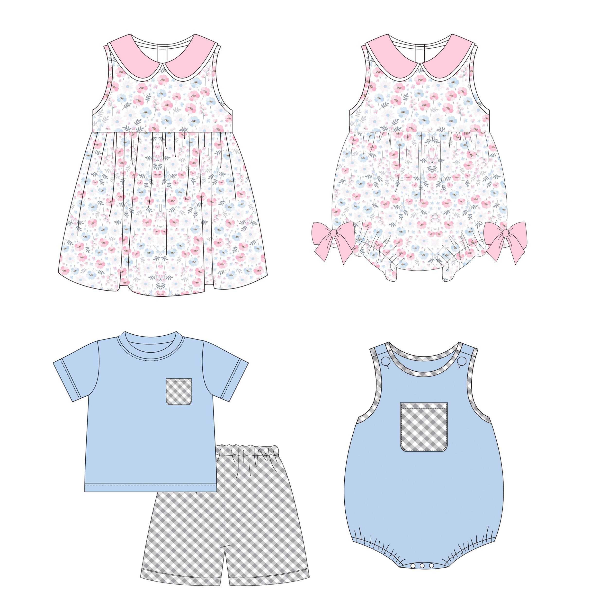 Cotton Knitted Baby Girls Spring Clothes Romper Unisex Romper Print Full Cartoon 100% Cotton Support Zipper Infants & Toddlers