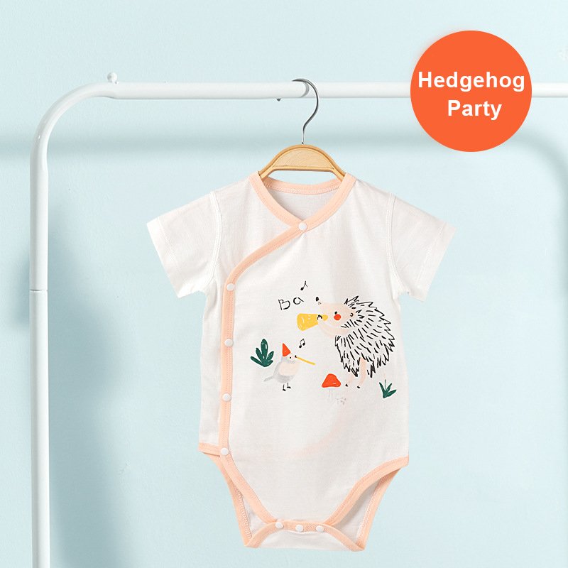 100% Cotton Baby Romper Infant Clothes Newborn Bodysuit Summer Short Sleeve Baby Rompers With Button