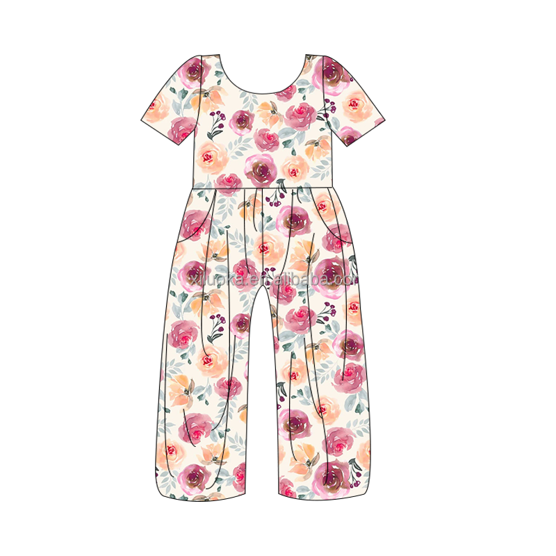 Customized Boutique Bamboo Baby Romper Bamboo Fiber Fabric Printed Baby Pajamas