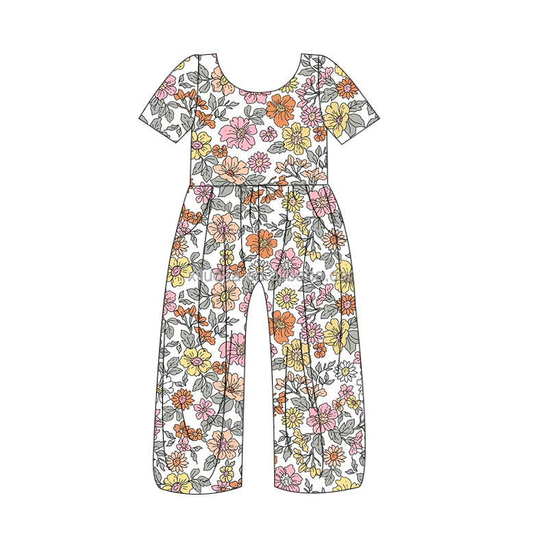 Customized Boutique Bamboo Baby Romper Bamboo Fiber Fabric Printed Baby Pajamas
