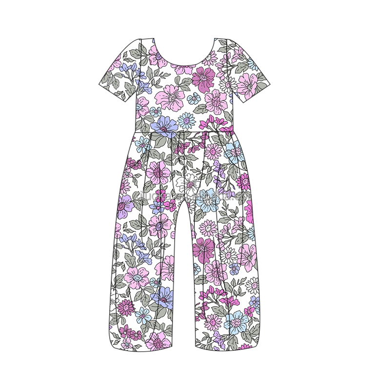 Customized Boutique Bamboo Baby Romper Bamboo Fiber Fabric Printed Baby Pajamas