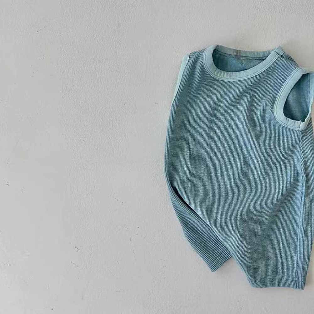 2024 Summer Vests Thin Sleeveless Baby Romper Solid Color Baby Romper Solid Color Baby Rompers
