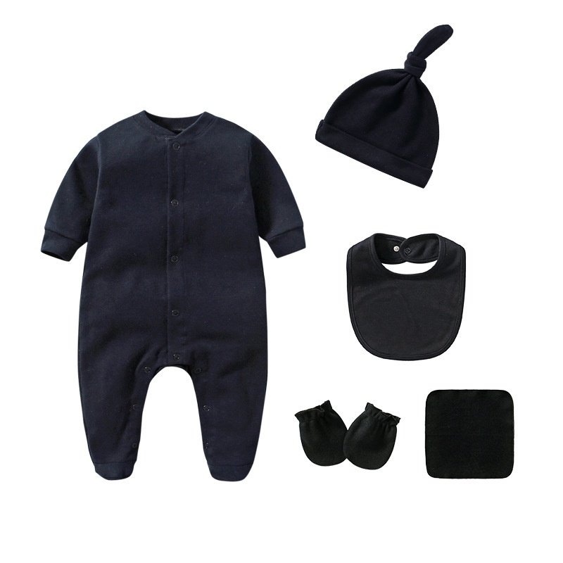 Muslin Tree Infant Long Sleeve 100% Cotton Baby Rompers Newborn 100% Cotton Baby Clothes Romper Match with a gift box set