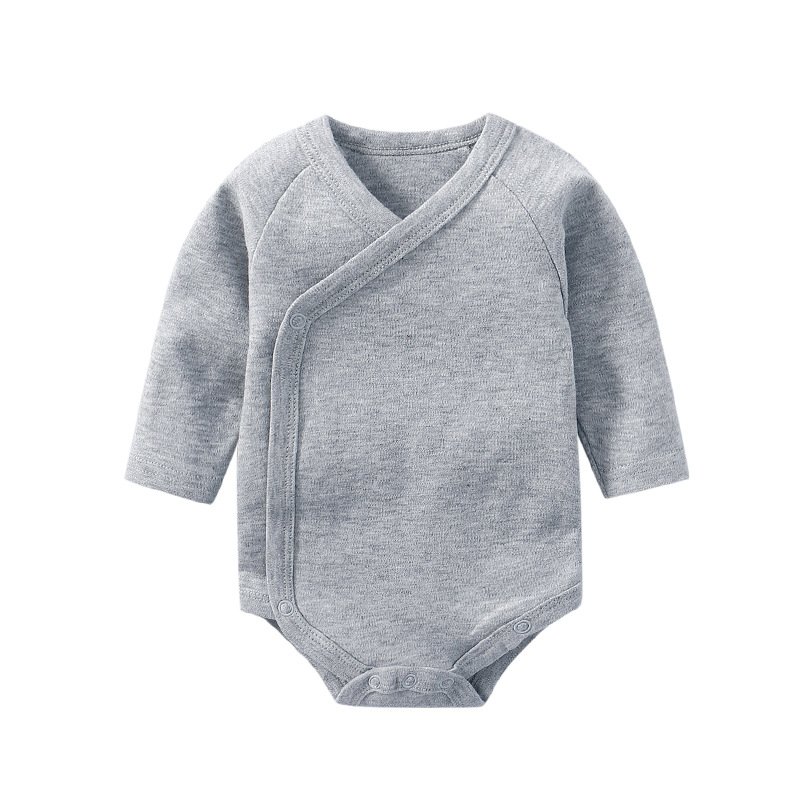 Wholesale Comfortable Long Sleeve Pure Cotton Infant Baby Rompers Unisex Toddler BodysuitLong Sleeve Baby Romper