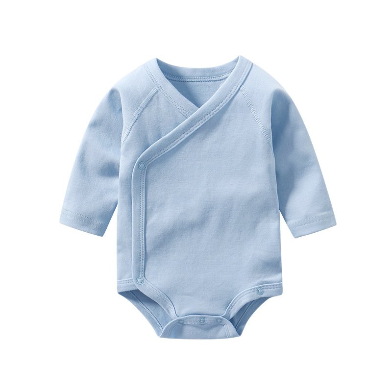 Wholesale Comfortable Long Sleeve Pure Cotton Infant Baby Rompers Unisex Toddler BodysuitLong Sleeve Baby Romper