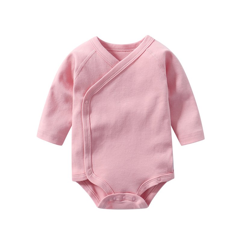 Wholesale Comfortable Long Sleeve Pure Cotton Infant Baby Rompers Unisex Toddler BodysuitLong Sleeve Baby Romper