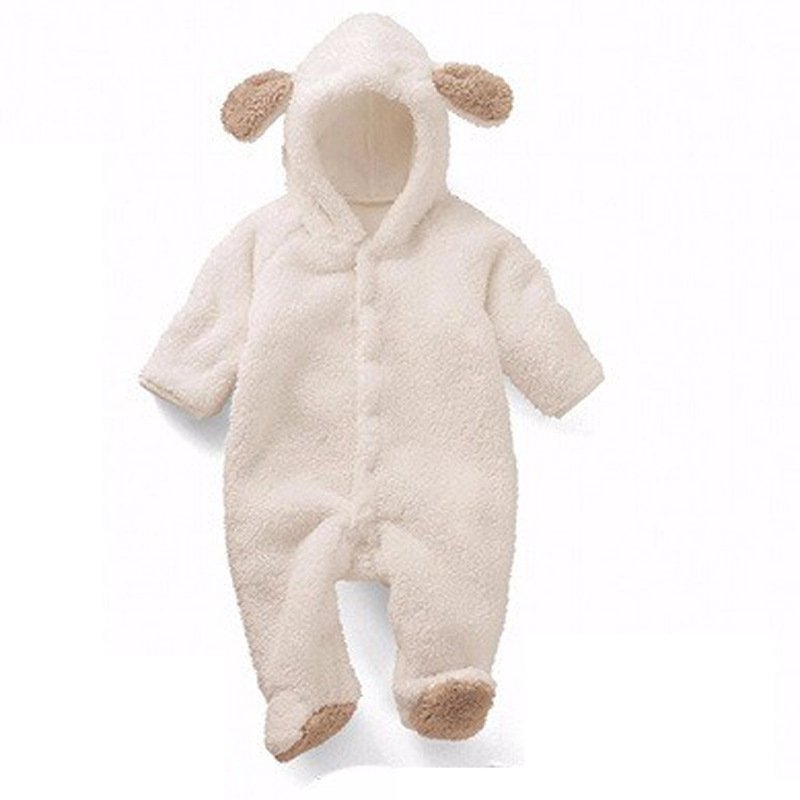 Newborn clothes winter infant hooded jumpsuit wholesale onesie baby rompers
