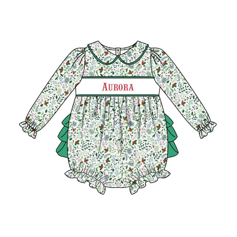 Baby Girls Smocking Dress Children Sister Matching Dresses Kid by embroidery Smocked Floral Frocks Baby Rompers