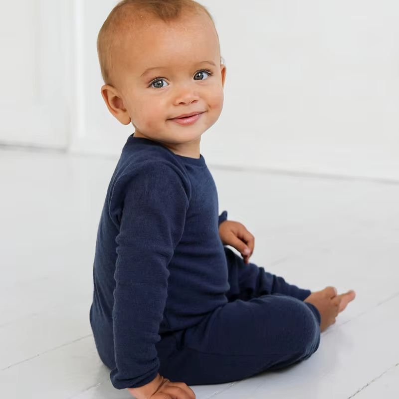 Organic merino baby romper customize merino knit baby onesie wholesale clothes baby infant ribbed romper newborn sleep suits