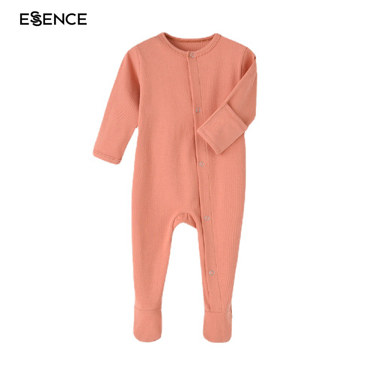 New Born Infant Clothes 100% Cotton Baby Rompers Winter Unisex Baby Suit Newborn Button Onesie Long Sleeve Baby Romper