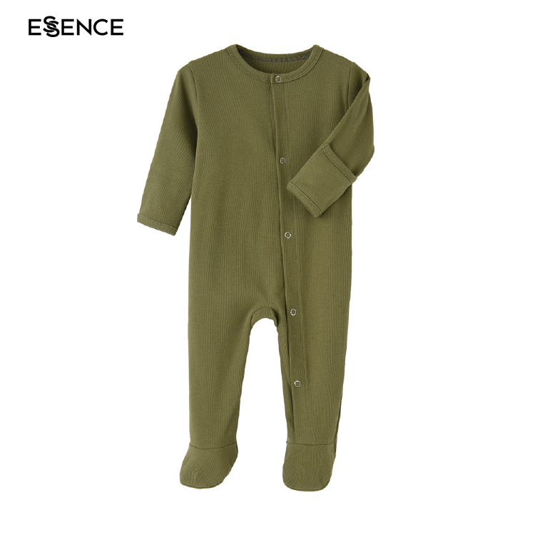 New Born Infant Clothes 100% Cotton Baby Rompers Winter Unisex Baby Suit Newborn Button Onesie Long Sleeve Baby Romper