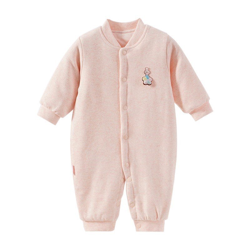 High-quality Long Sleeves 100% Organic Cotton Knitted Boys Girls Clothes Set Newborn baby Jumpsuit rompers
