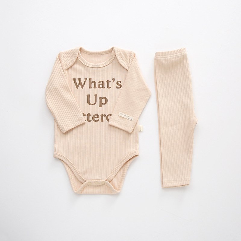 Organic Long Sleeve Romper hot sell cotton baby pajamas Baby Spring clothes