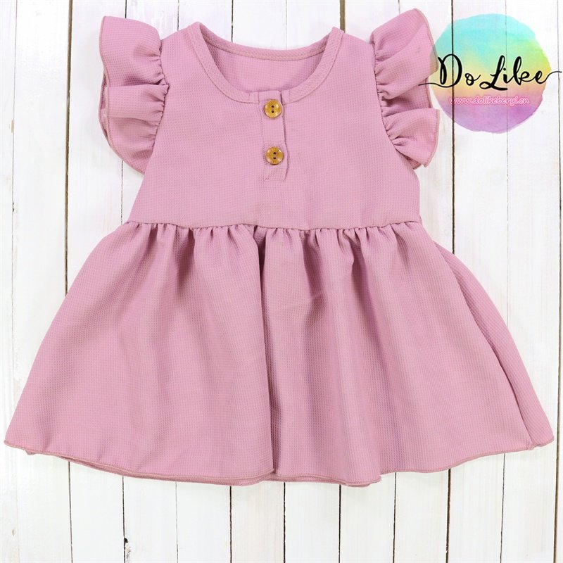 Dolike latest baby romper set outfits children waffle clothes 2024 baby girl clothes