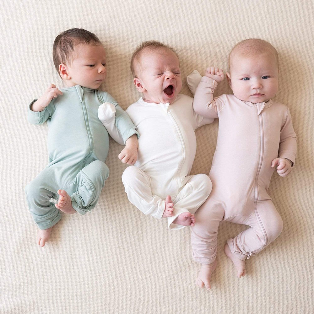 Manufacturers custom bamboo new born baby clothes casual organic cotton two ways zipper baby romper wholesale