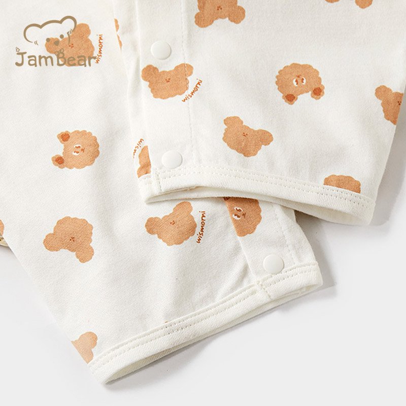 Long Sleeve Organic 100% Cotton Newborn Infant New born Baby Clothes Girl Jumpsuit Romper Sleepwear Pajamas