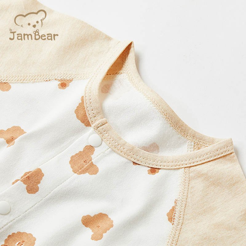 Long Sleeve Organic 100% Cotton Newborn Infant New born Baby Clothes Girl Jumpsuit Romper Sleepwear Pajamas