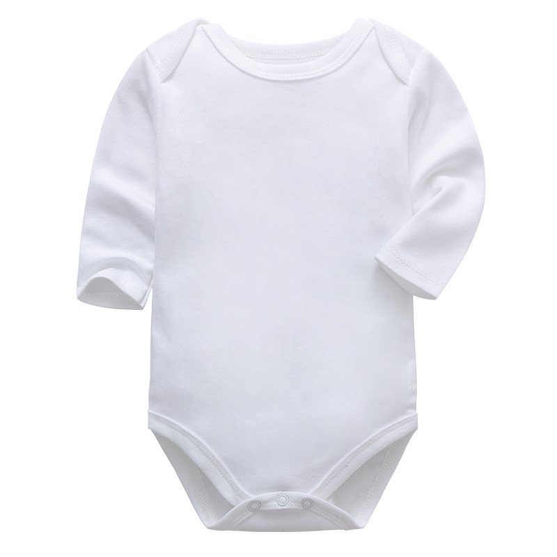 2023 Color Customized Design Baby Footie Romper Newborn Long Sleeve Plain Baby Organic Cotton Baby Pajamas Clothes