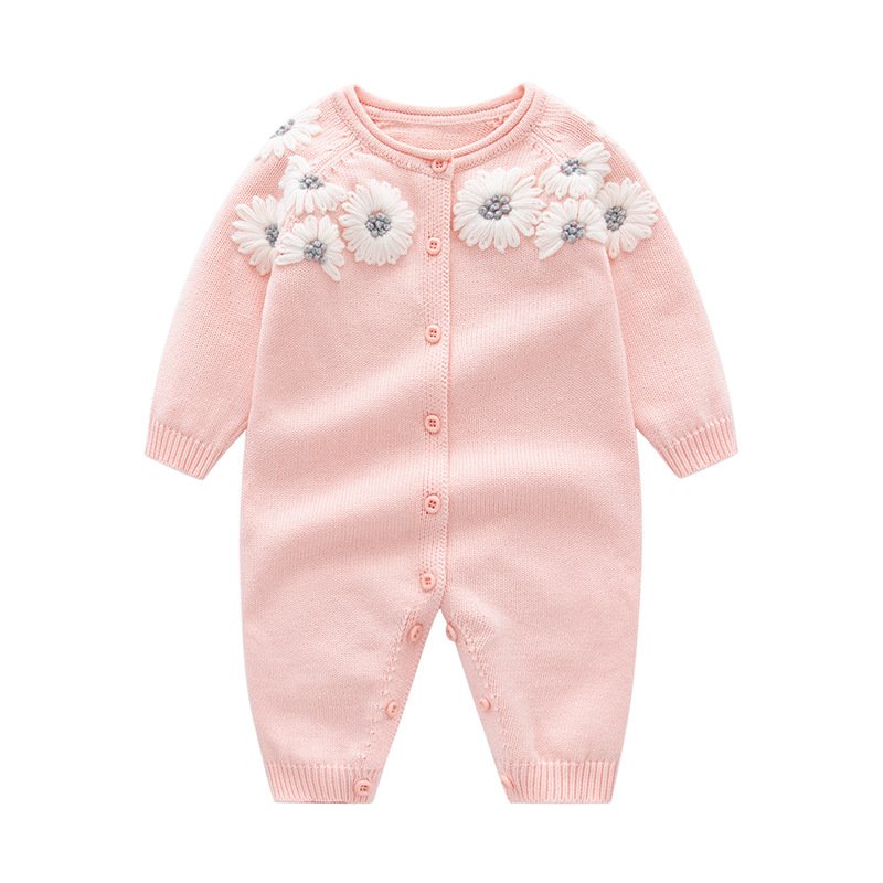 Newborn Designer Baby Girl Clothes Fashion Knitted Baby Romper Winter Sweater Boys Rompers