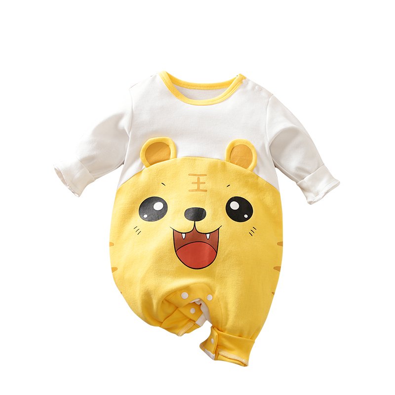Wholesale cute cartoon Long Sleeve 100%cotton Newborn Baby Clothes Baby Rompers Baby Onesie