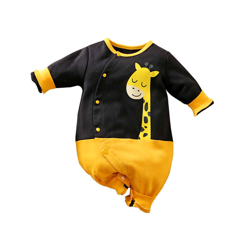 Wholesale cute cartoon Long Sleeve 100%cotton Newborn Baby Clothes Baby Rompers Baby Onesie
