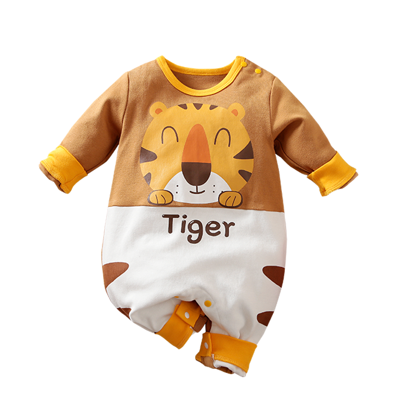 Wholesale cute cartoon Long Sleeve 100%cotton Newborn Baby Clothes Baby Rompers Baby Onesie