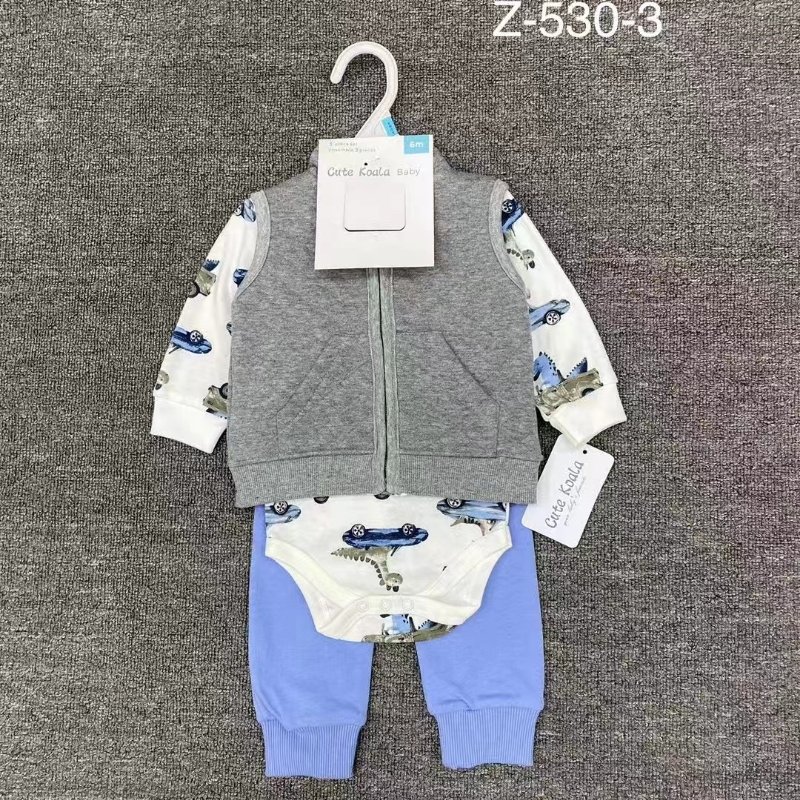 5 style cotton boy's romper Jumpsuit+pants+vest Premium solid long sleeve baby romper 6-24M comfortable children's vest