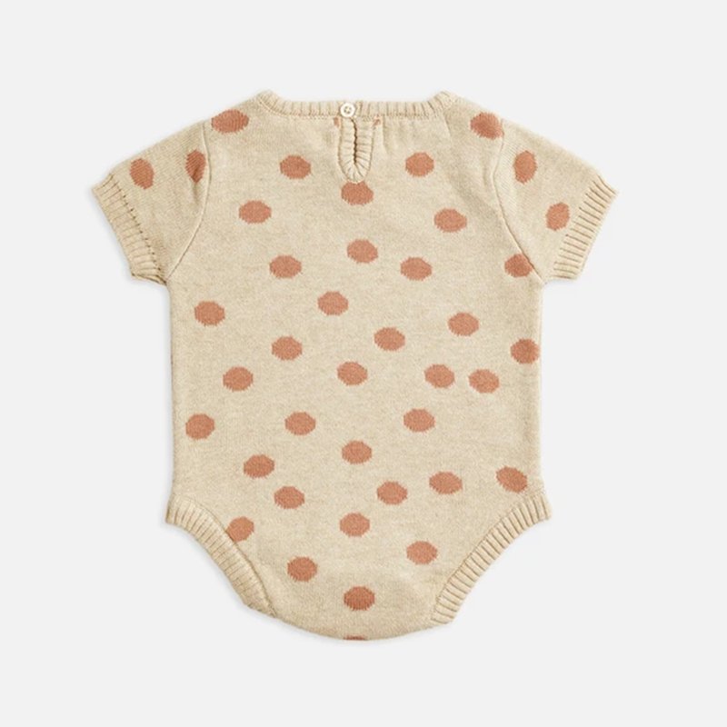 Custom Polka dots knitting Newborn Baby Romper Baby Cotton Sleep suit summer bodysuit.