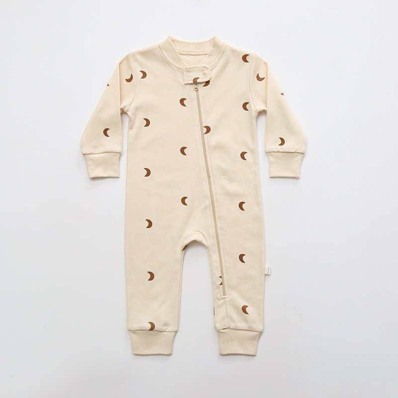Spring and autumn cotton infant romper long sleeved newborn Jumpsuit cute printed baby clothes