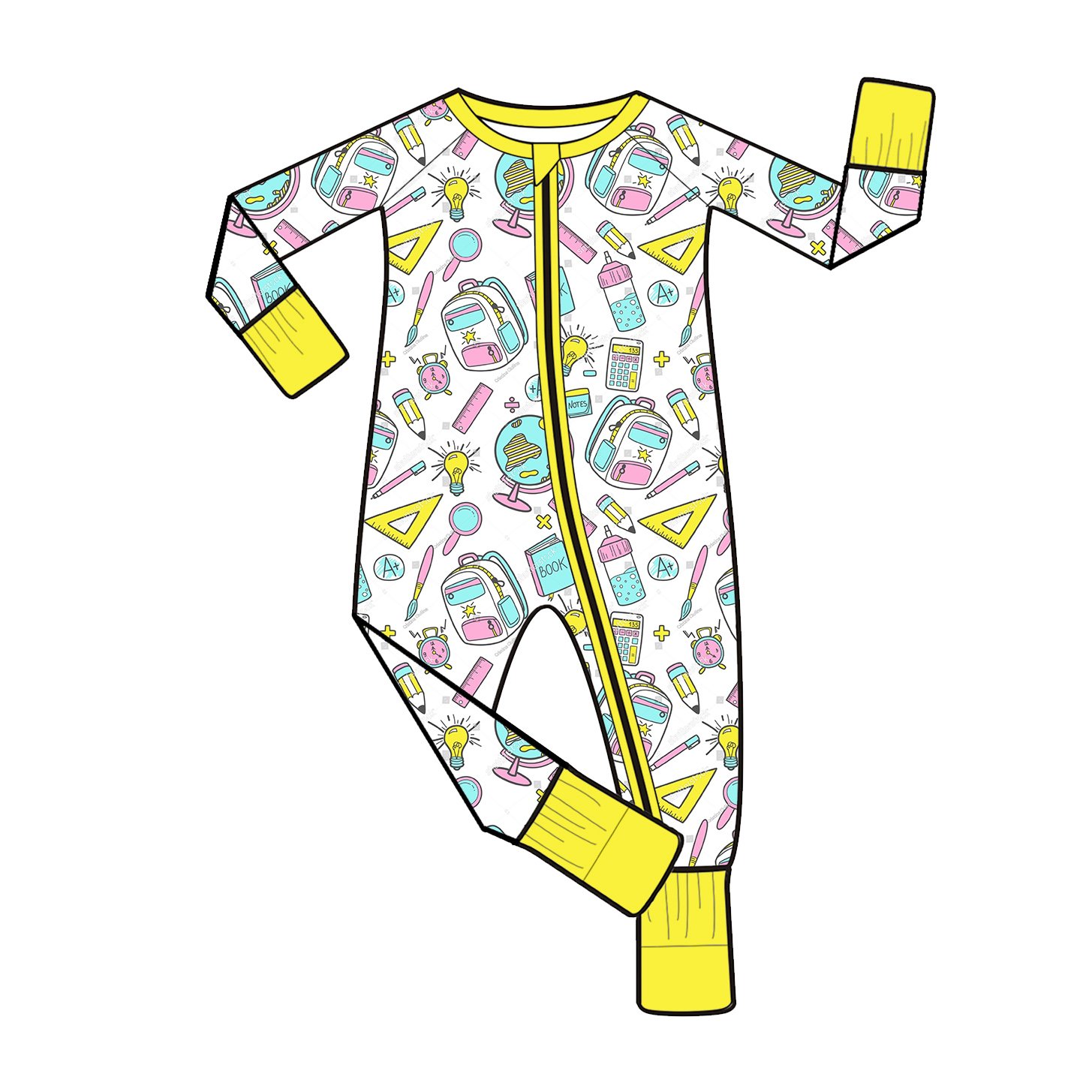 Premium Bamboo Viscose Baby Romper with Printed Design for Toddlers High Quality Custom Pattern Comfortable Pajamas and Jumpsuit