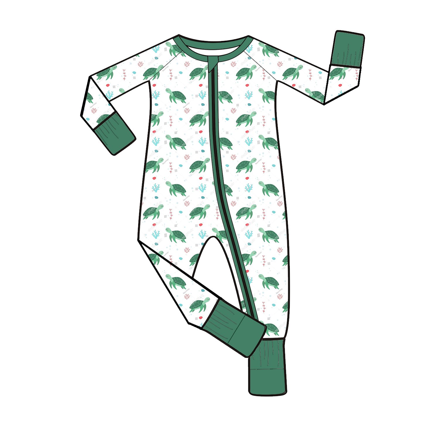 Premium Bamboo Viscose Baby Romper with Printed Design for Toddlers High Quality Custom Pattern Comfortable Pajamas and Jumpsuit