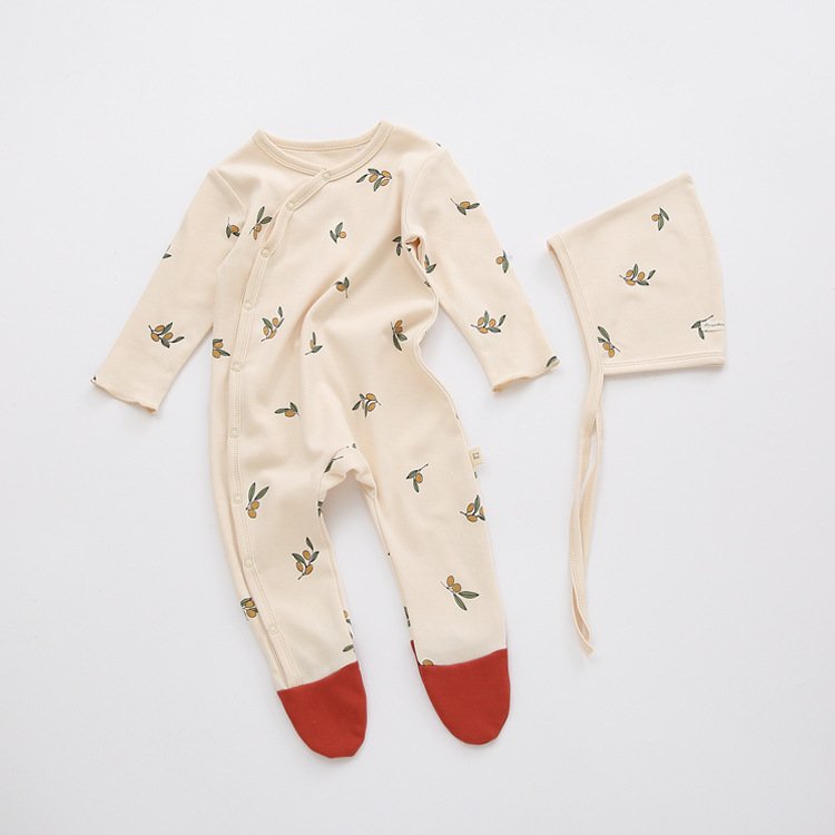 Wholesale 95% cotton 5% spandex baby winter romper set baby romper baby clothes soft stylish