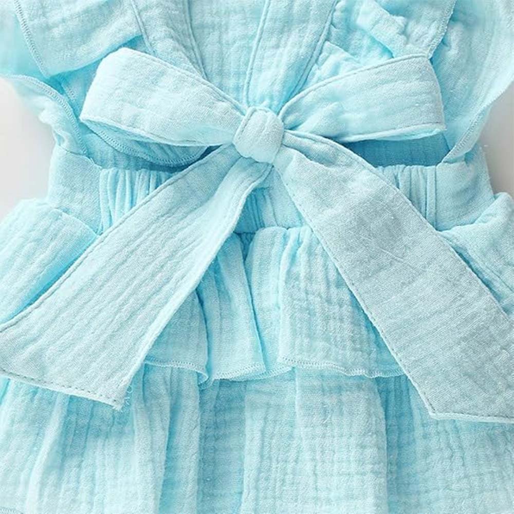 Wholesale Newborn Baby Dress Customized Solid Color Lace Cotton Blend Newbron Baby Romper