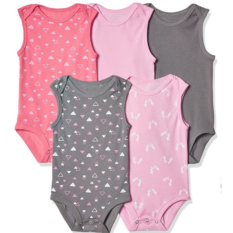 Newborn Summer Jumpsuits 100% Cotton Printed Baby Rompers Soft Comfortable Sleeveless Baby Clothes