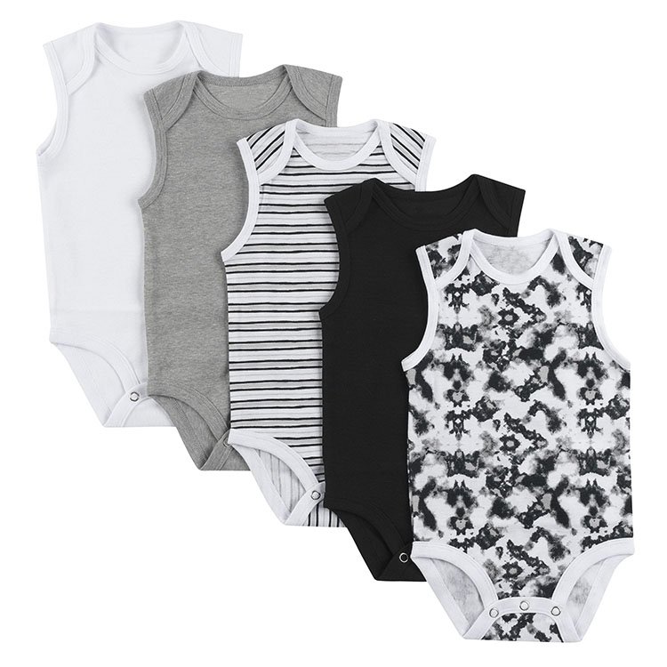 Newborn Summer Jumpsuits 100% Cotton Printed Baby Rompers Soft Comfortable Sleeveless Baby Clothes