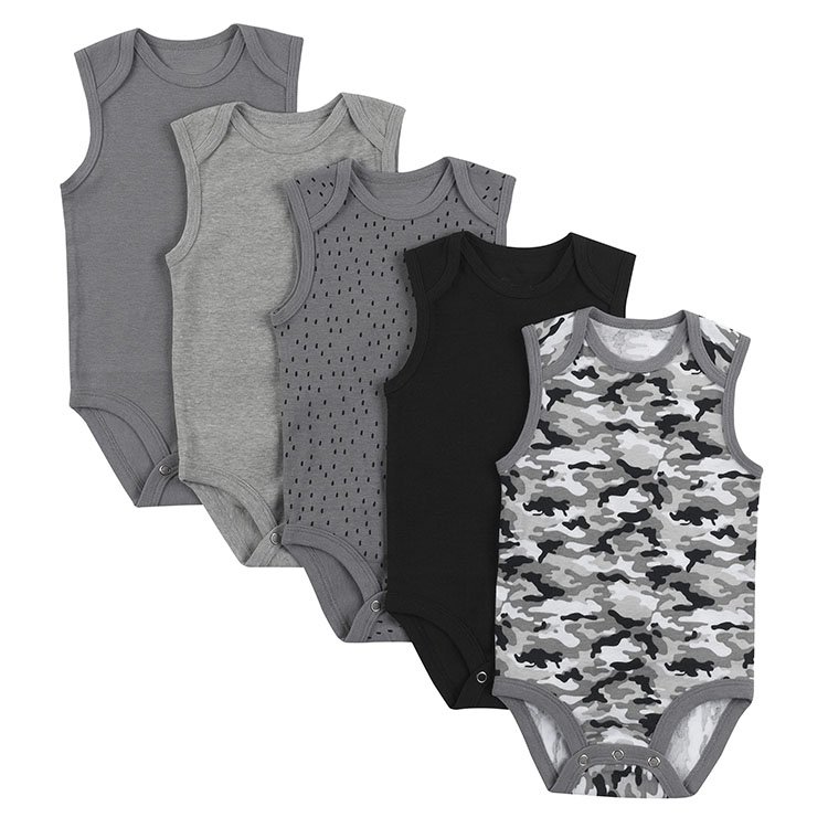 Newborn Summer Jumpsuits 100% Cotton Printed Baby Rompers Soft Comfortable Sleeveless Baby Clothes