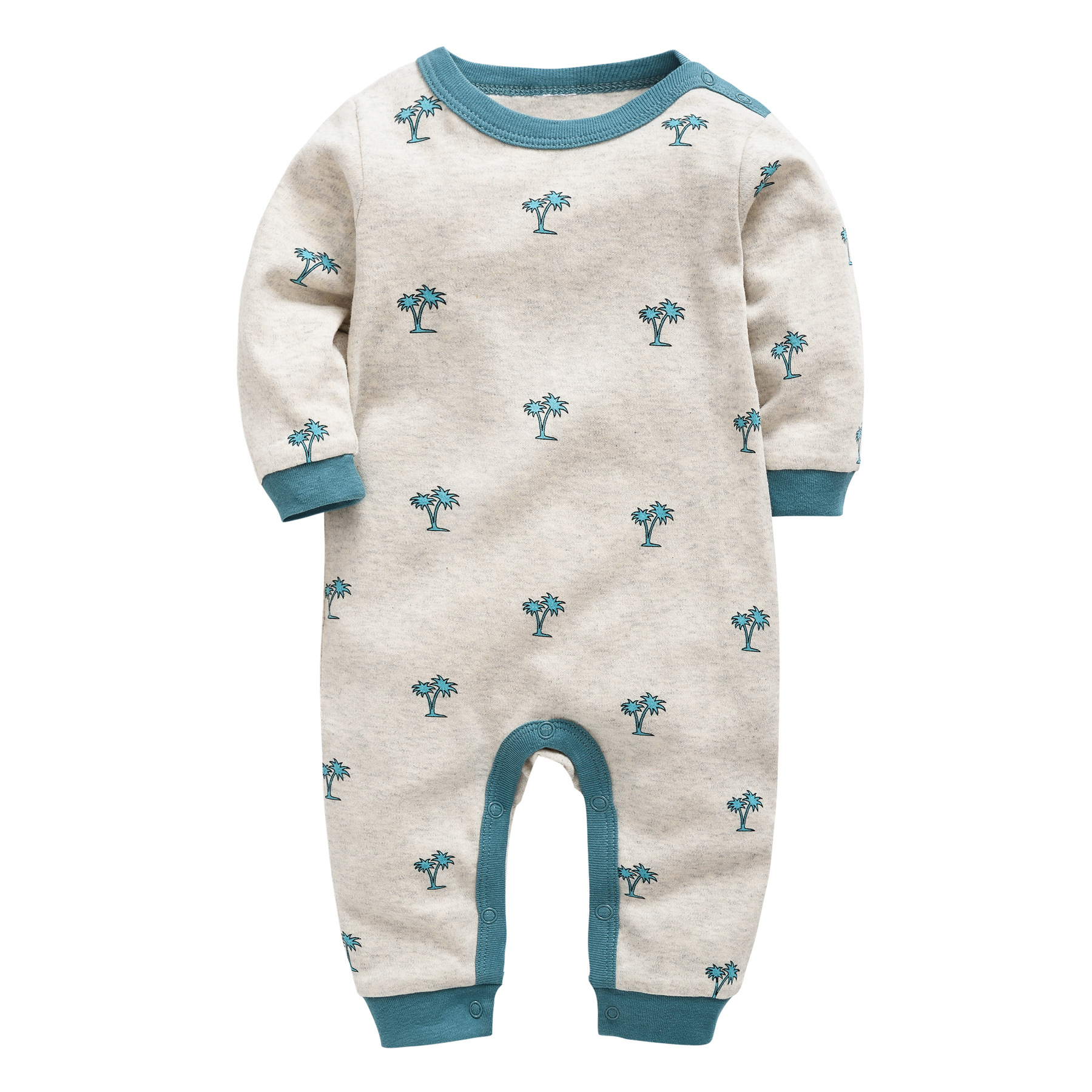 Unisex 100% Cotton Ins Hot Sale Children's Clothes Knitted Long Sleeve Baby Romper