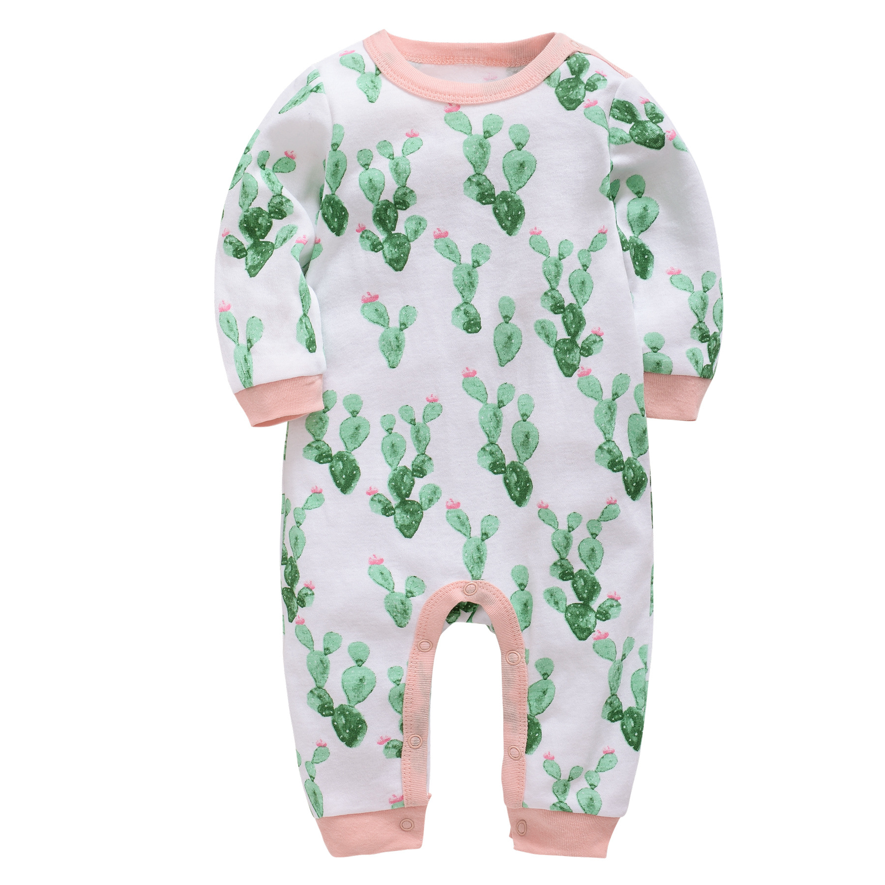 Unisex 100% Cotton Ins Hot Sale Children's Clothes Knitted Long Sleeve Baby Romper