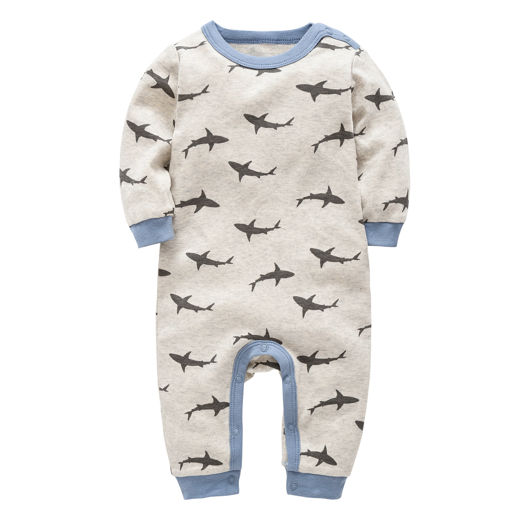 Unisex 100% Cotton Ins Hot Sale Children's Clothes Knitted Long Sleeve Baby Romper