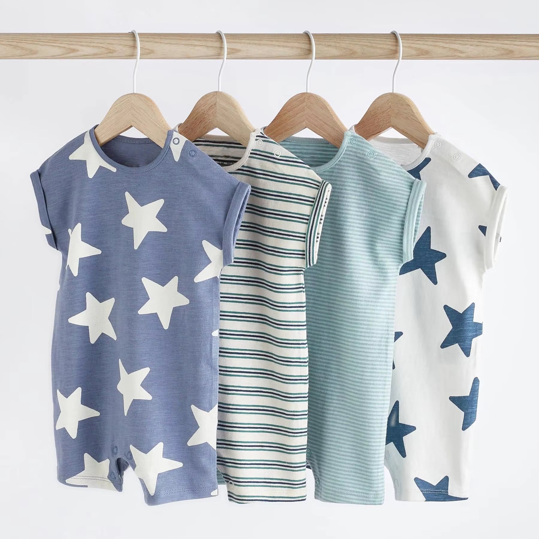 Competitive Price Custom Logo Summer Kid Clothing Snap Button Sleeveless O-Neck Print Baby Romper