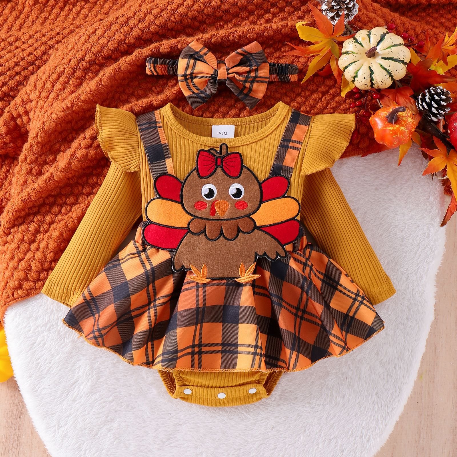 0-18M Christmas Gifts O-Neck Fly Sleeve 3D Cartoon Multi-color Baby Clothes New Year Xmas Christmas Kids Clothing Baby Rompers