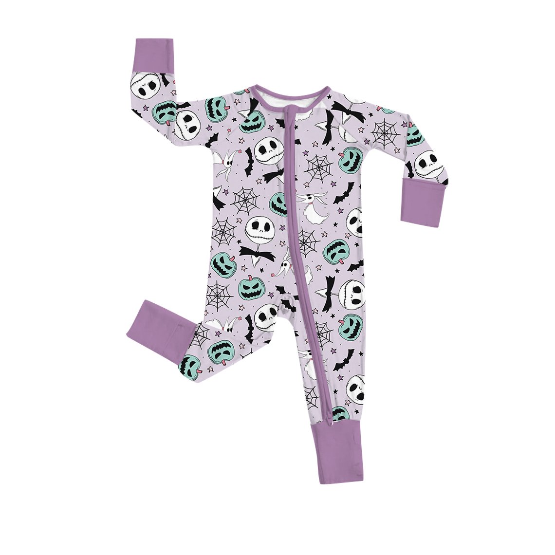 Bamboo Baby Long Sleeve Pajamas Baby Soft Romper Infant Zipper Romper One-piece Pajamas